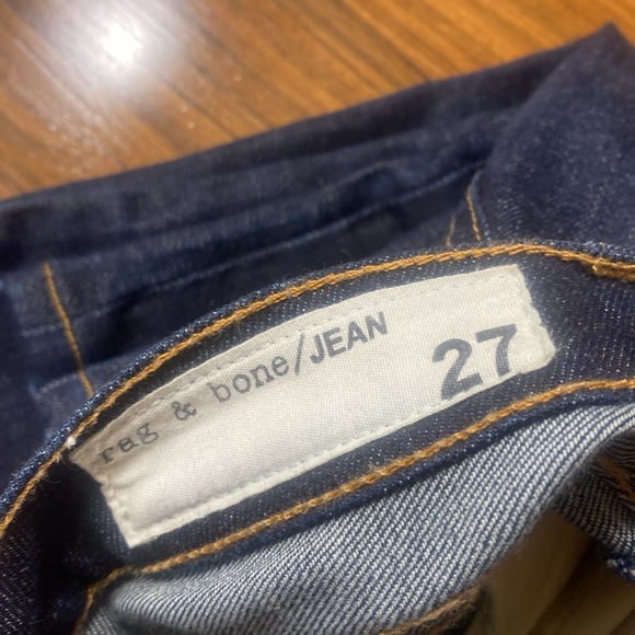 Rag & Bone Stiletto Bootcut Dark Wash Jean 27 low rise EXCELLENT CONDITION - Picture 10 of 11